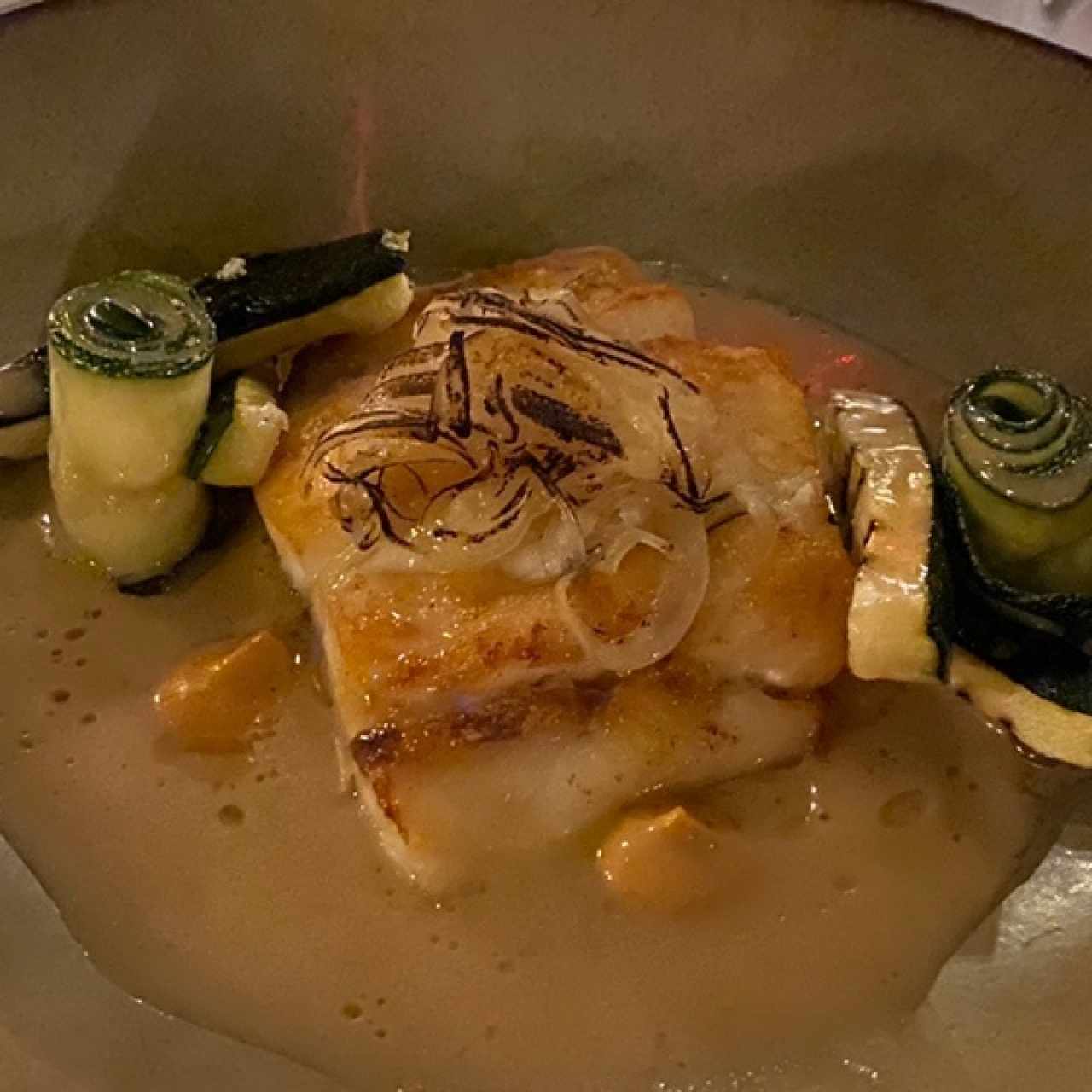 Corvina con especias 