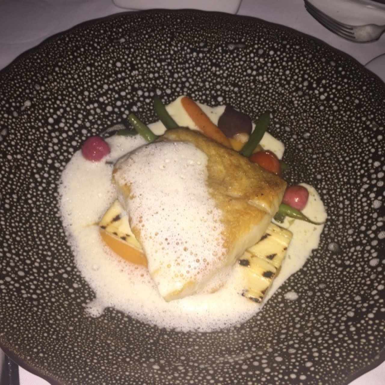 Filete de Corvina con frutos exóticos