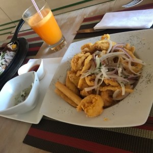 piqueo de mariscos 