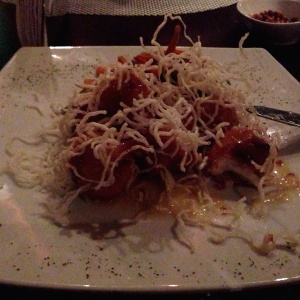 Langostinos melcocha