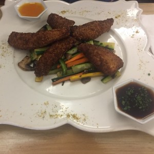 pescado en quinua