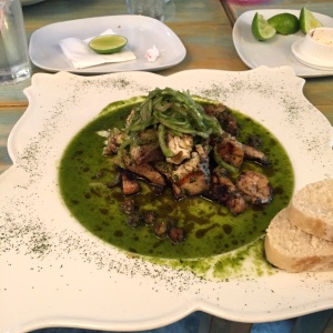 Ceviche  a la parrilla