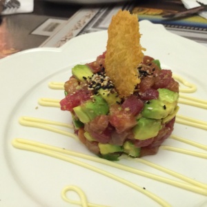 Tartar de atun y salmon