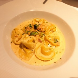 Tortellini de camarones 