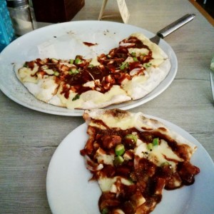 Pizza pollo bbq