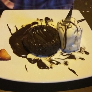 volcán de chocolate 