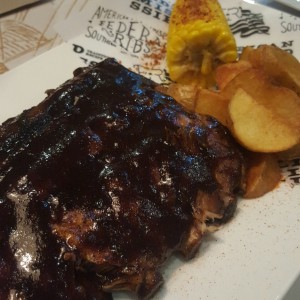 ribs con glaseado de cafe