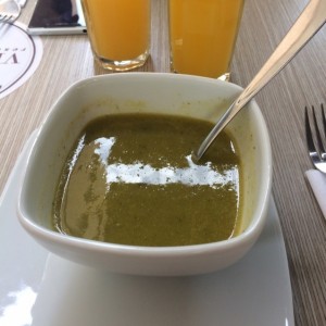 sopa de puerro