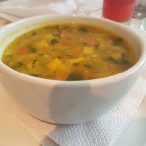 sopa de pollo y vegetales