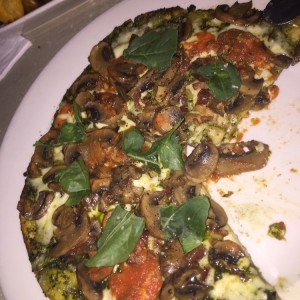 Pizza de hongos