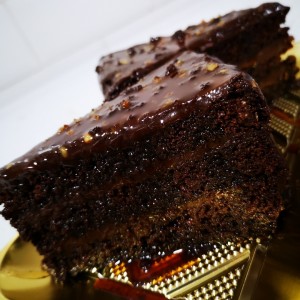 Bizcocho de chocolate, Baileys y Caramelo 