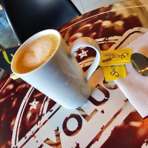 Cafe con leche americano 