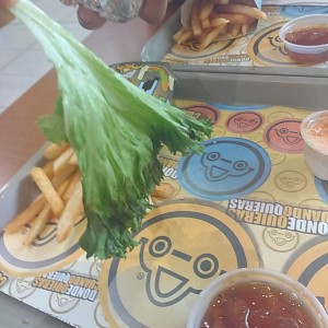 la lechuga de mi hamburguesa veggie