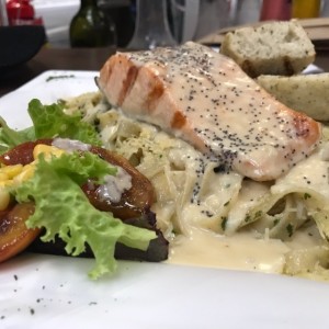 salmon en salsa de coco