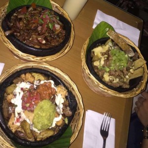 Papas peruana, mexicana y argentina