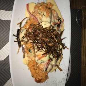 Salmon con Rissoto de quinua