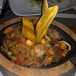 Arroz chaufa mixto