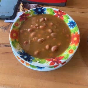 Frijoles de la bandeja