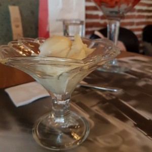 helado de vainilla