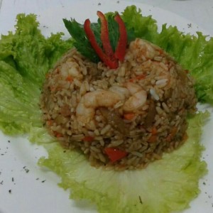 arroz con camarones 
