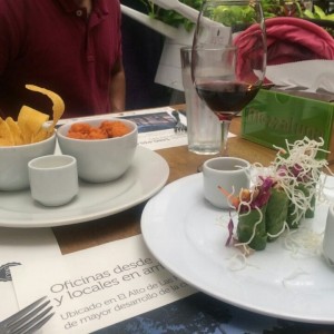 spring rolls y fish and chips