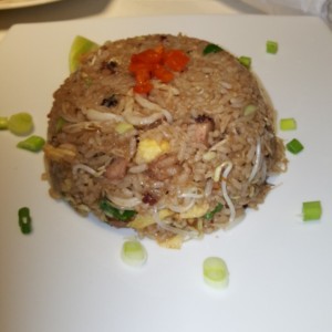 Arroz chaufa de mariscos