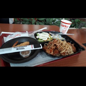 fideos con pollo