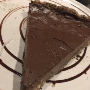tarta de chocolate endulzada con banano