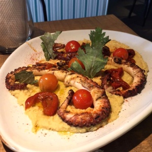 Pulpo sobre humus 