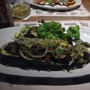 zucchini relleno de mole