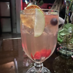 Sangria de vino rosado