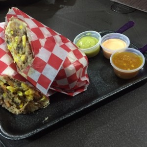burrito de arroz mexicano