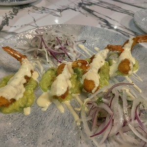 Langostinos acevichados