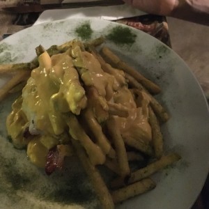 Hamburguesa con papas Abarrroteria