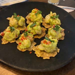 Chalupitas dd camaron y guacamole