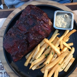 costilla de cerdo ahumada
