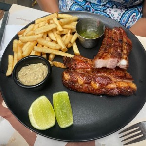 Chistilla con papas francesas