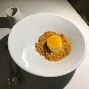 Panacotta & Crumble de Maíz 