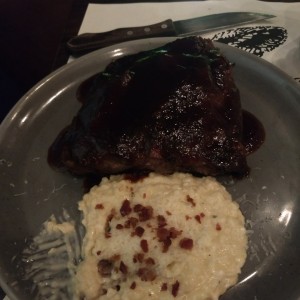 Costillas + risotto