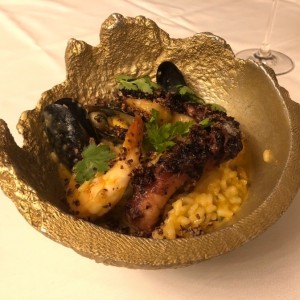 Arroz caldoso de mariscos