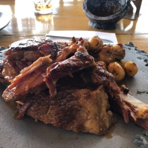 costillas en salsa de whisky