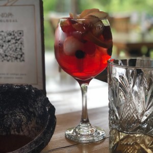 sangria en vino rosado