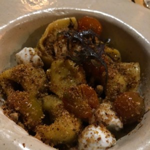 Ravioli relleno de pato