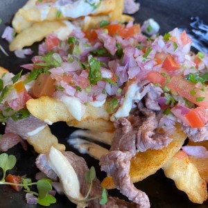 Papas malla y cola de cuadril