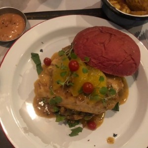 hamburguesa de salmon! 