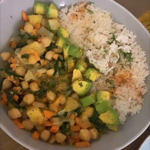 Curry chick peas 