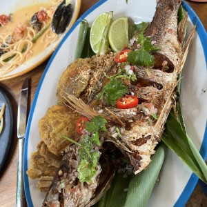 Pargo frito