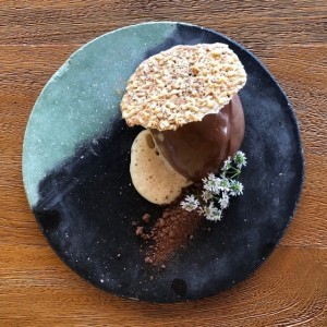 Postre de chocolate