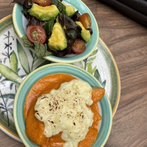 Vegetales y papas gratinadas 