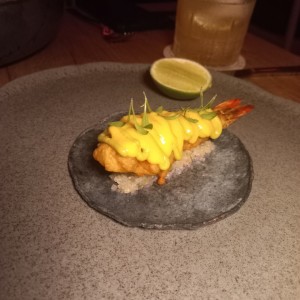 Taco de langostino